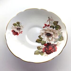 Vintage Royal Ascot Rose Floral Cream Bone China Replacement Tea Cup Saucer